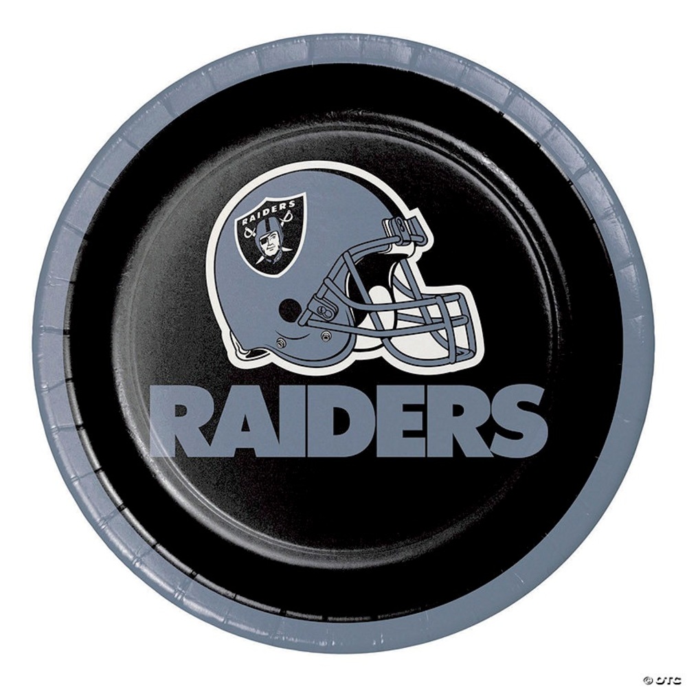 Las Vegas Raiders Paper Dessert Plates - 24 Ct.